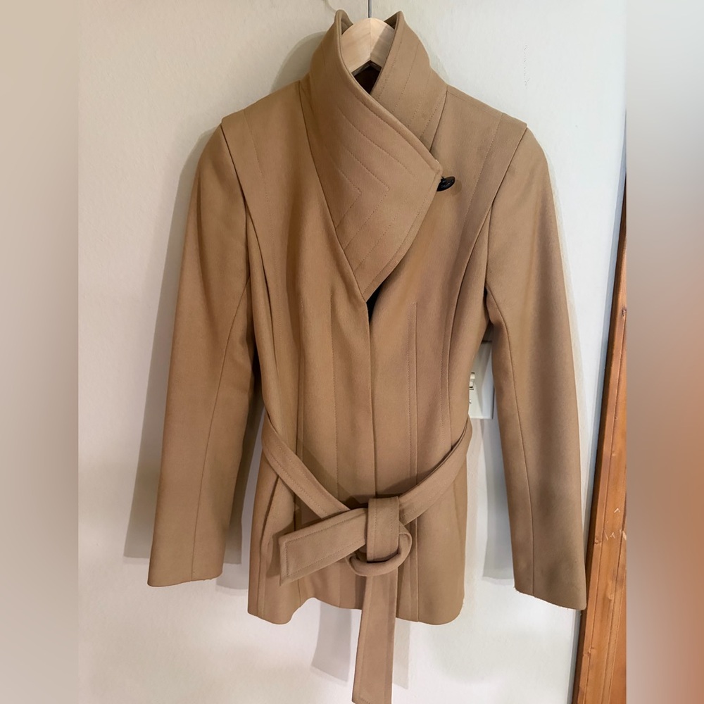 Babaton Aritzia Camel Women's Wool Coat